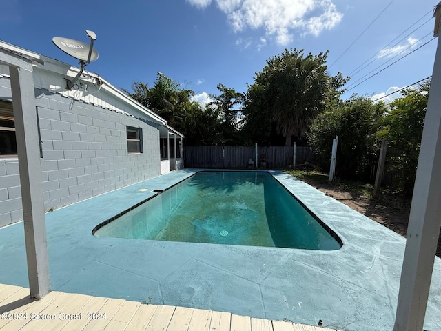 view of pool