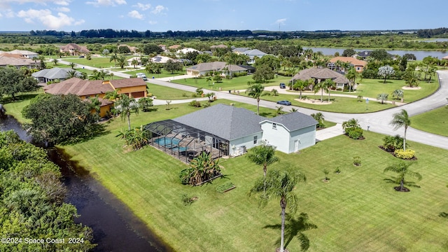929 Hialeah St, Rockledge, FL 32955 - aerial view with a water view and a residential view
