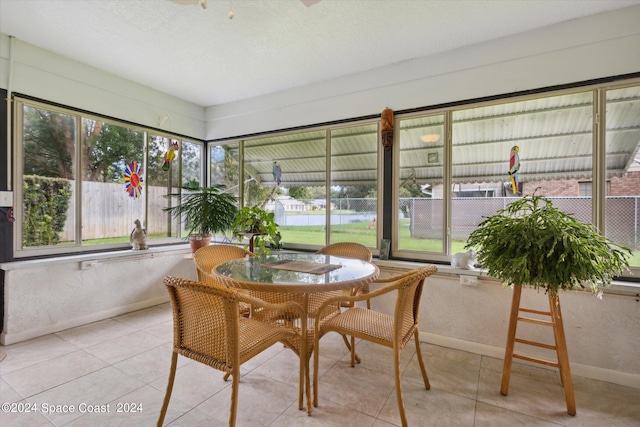 sunroom featuring plenty of natural light