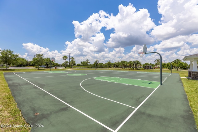 view of basketball court