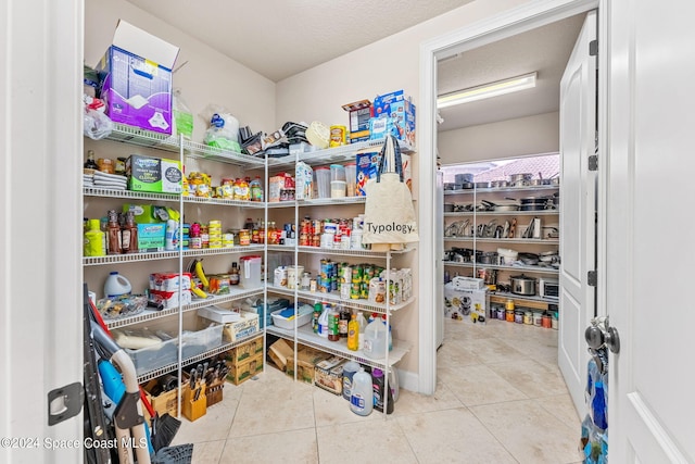 view of pantry