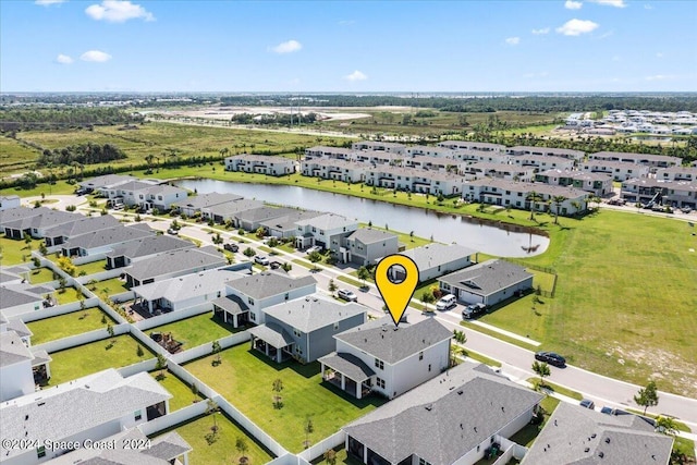 14119 SW Safi Ter, Port St Lucie, FL 34987 - birds eye view of property with a water view and a residential view