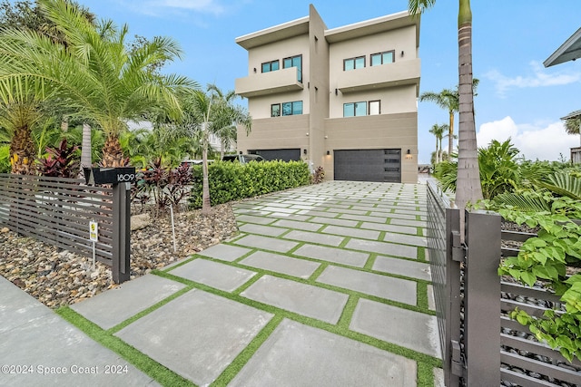 view of front of house featuring a garage