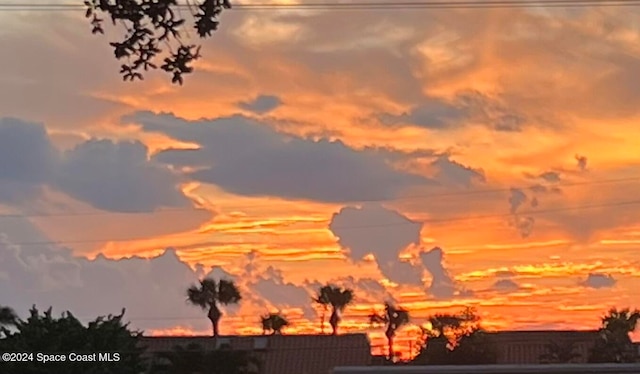 view of nature at dusk