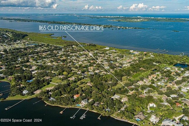 1165 Old Parsonage Dr, Merritt Island, FL 32952 - view of property location with a large body of water and nearby suburban area