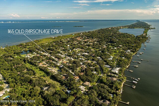 1165 Old Parsonage Dr, Merritt Island, FL 32952 - aerial view of a nearby body of water