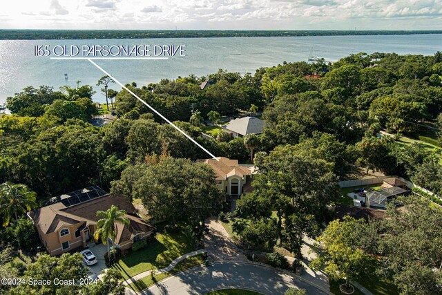 1165 Old Parsonage Dr, Merritt Island, FL 32952 - aerial view of property's location featuring a large body of water