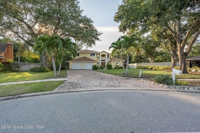 1165 Old Parsonage Dr, Merritt Island, FL 32952 - view of front facade with decorative driveway