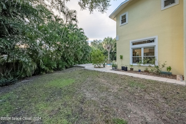 view of yard featuring a patio