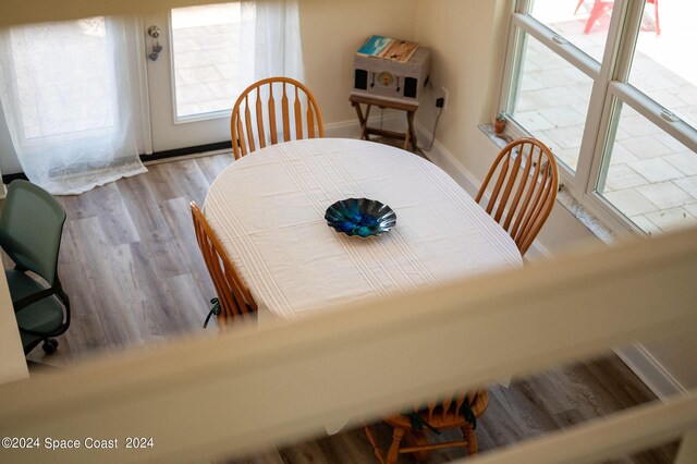 1165 Old Parsonage Dr, Merritt Island, FL 32952 - dining room with wood finished floors
