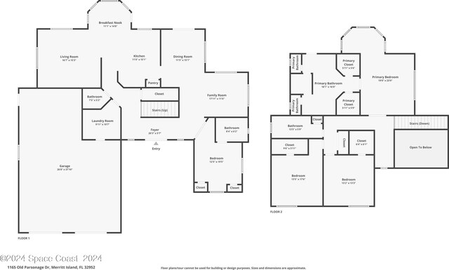 1165 Old Parsonage Dr, Merritt Island, FL 32952 - property floor plan