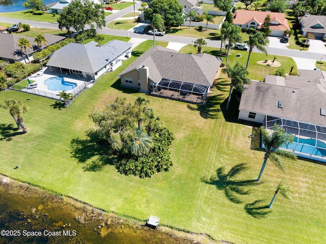 818 Spanish Wells Dr, Melbourne, FL 32940 - birds eye view of property featuring a residential view