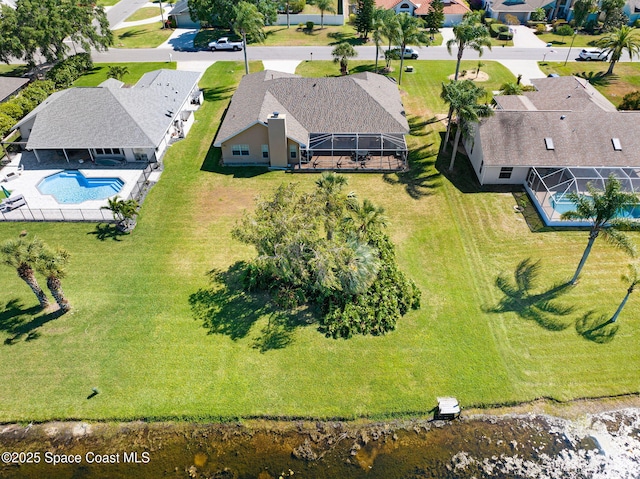 818 Spanish Wells Dr, Melbourne, FL 32940 - aerial view featuring a residential view