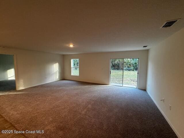 unfurnished room with carpet flooring