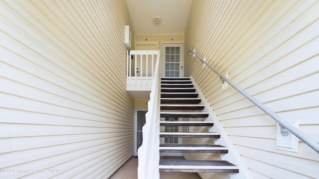 view of stairs