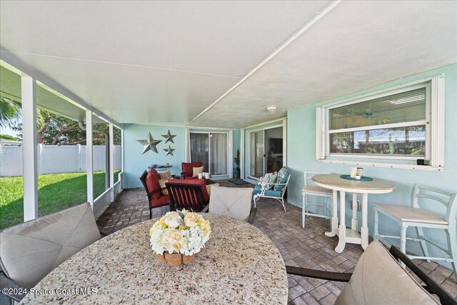 sunroom with a wealth of natural light