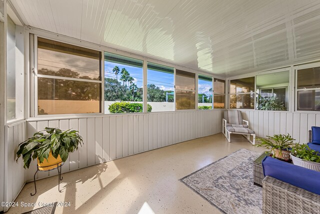 view of sunroom