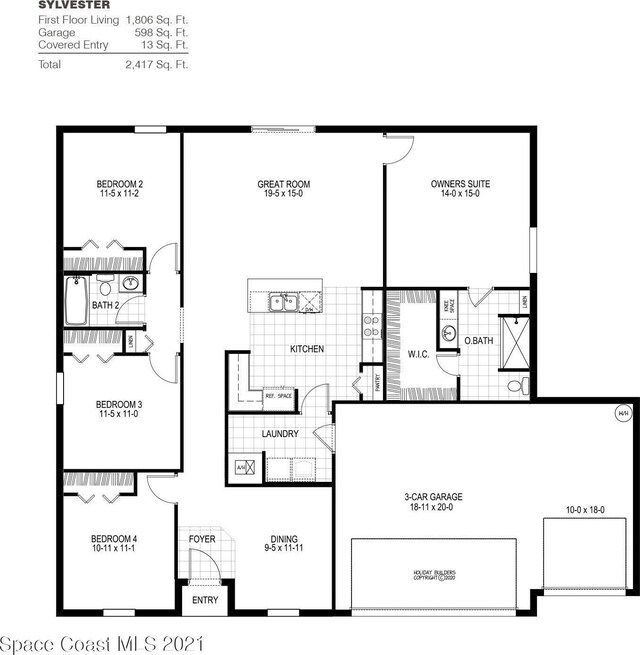 2755 Fleming Ave SW, Palm Bay, FL 32908 - floor plan
