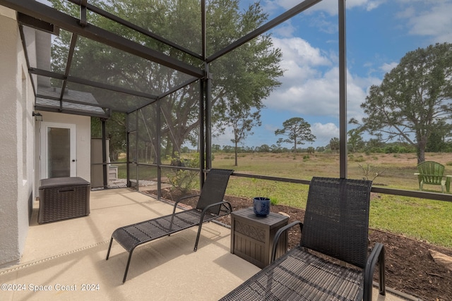 view of sunroom / solarium