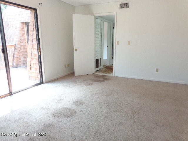 view of carpeted empty room