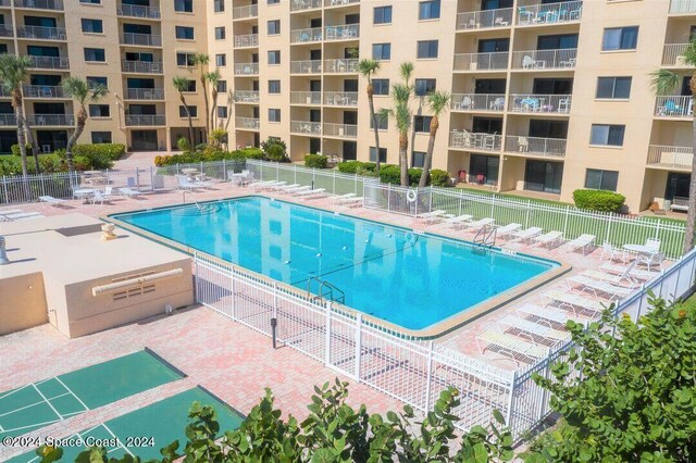 view of pool with a patio