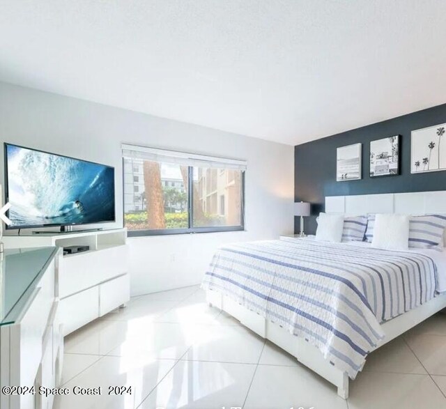 view of tiled bedroom