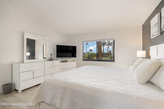 bedroom featuring light hardwood / wood-style floors