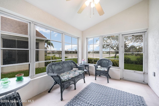 4889 Worthington Cir, Rockledge, FL 32955 - sunroom / solarium with ceiling fan