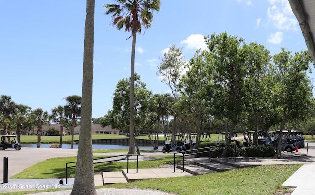 4889 Worthington Cir, Rockledge, FL 32955 - view of home's community featuring a yard and a water view
