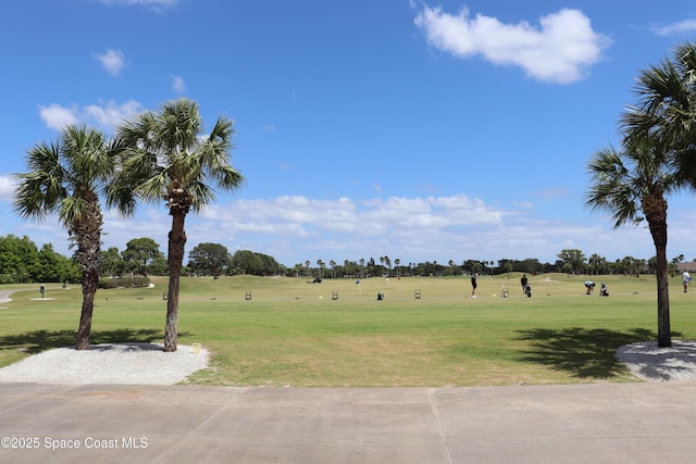 4889 Worthington Cir, Rockledge, FL 32955 - view of community with a yard and golf course view
