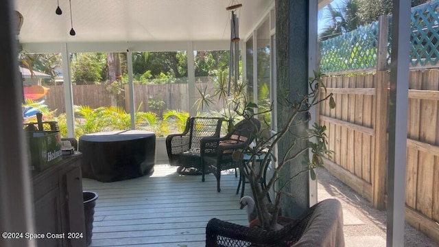 view of sunroom / solarium