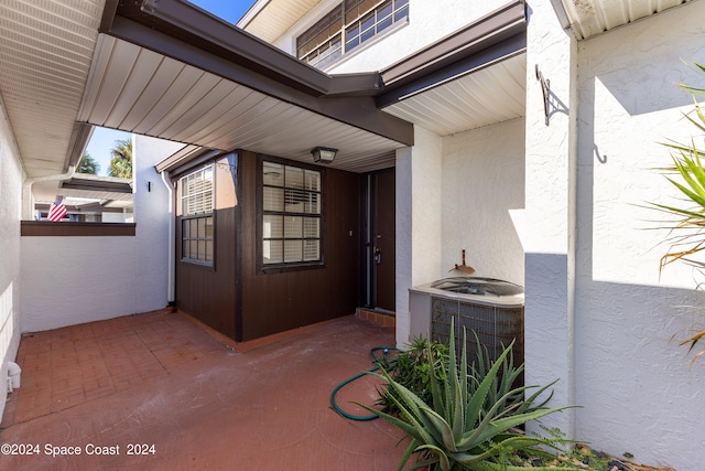 entrance to property with central AC