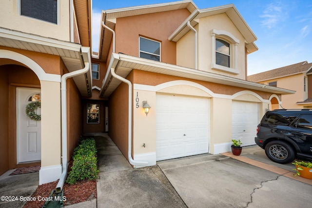 view of front of home featuring a garage