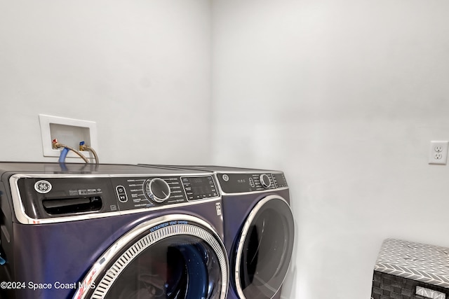 laundry area featuring separate washer and dryer