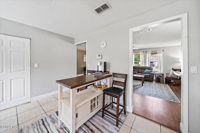 dining room featuring light hardwood / wood-style flooring