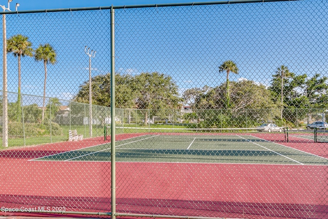 view of sport court