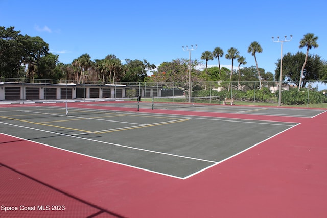 view of sport court