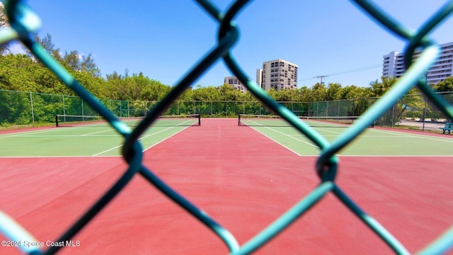 view of sport court