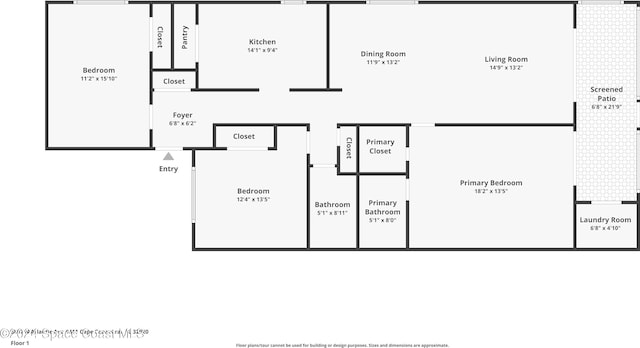 5807 N Atlantic Ave Unit 411, Cape Canaveral, FL 32920 - view of layout