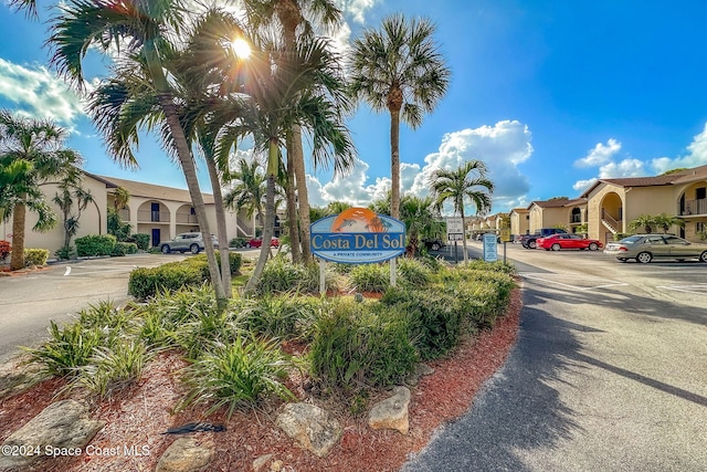 5807 N Atlantic Ave Unit 411, Cape Canaveral, FL 32920 - community / neighborhood sign with a residential view