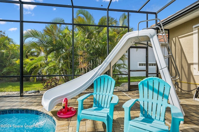 view of sunroom