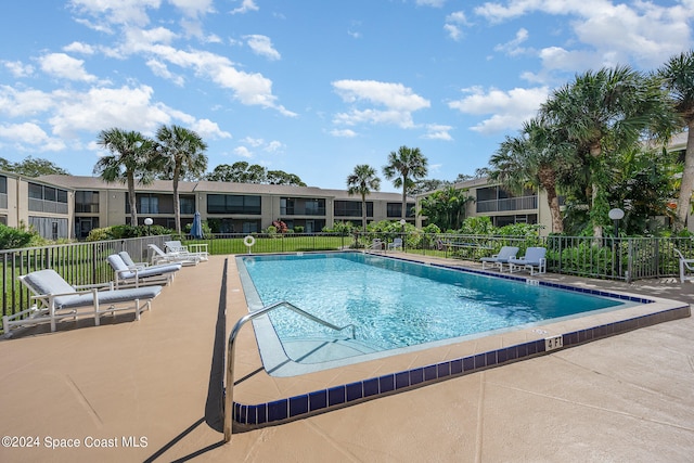 view of pool with a patio area