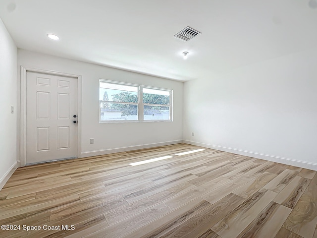 interior space featuring light hardwood / wood-style floors