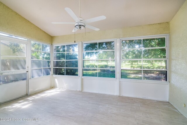 480 Prestwick Ct, Melbourne, FL 32940 - unfurnished sunroom featuring ceiling fan