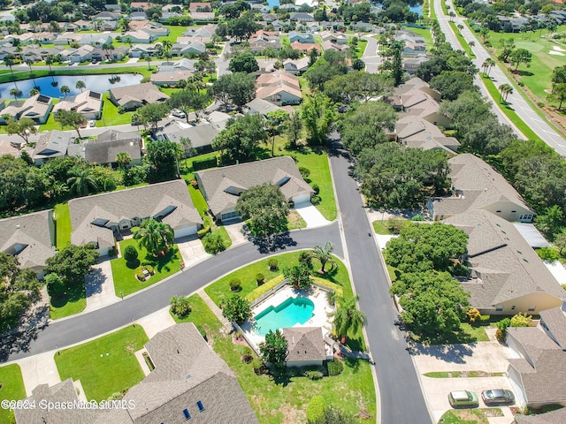 480 Prestwick Ct, Melbourne, FL 32940 - bird's eye view with a residential view and a water view