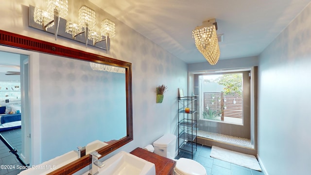 bathroom featuring sink and toilet