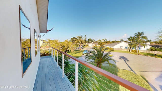 view of balcony