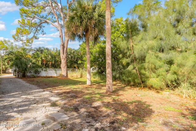 415 Audubon Dr, Melbourne, FL 32901 - view of yard with fence and view of scattered trees
