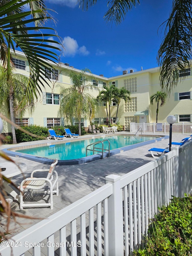 view of pool with a patio area