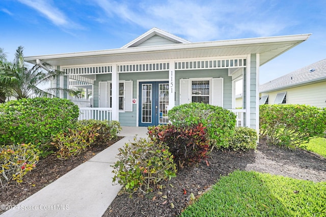 bungalow featuring covered porch